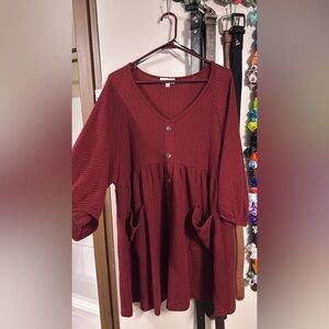 Umgee Mini BabyDoll Dress